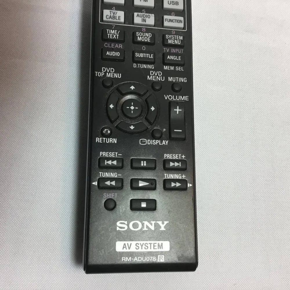 SONY RM-ADU078 REMOTE CONTROL DAV-DZ170 DAV-DZ171 DAV-DZ175 HBD-DZ170 See Video!